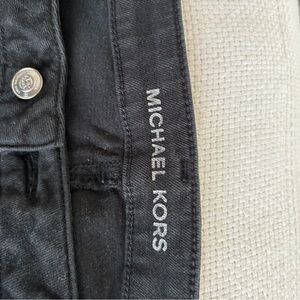 Michael Kors Black Denim Jeans with Logo Waistband